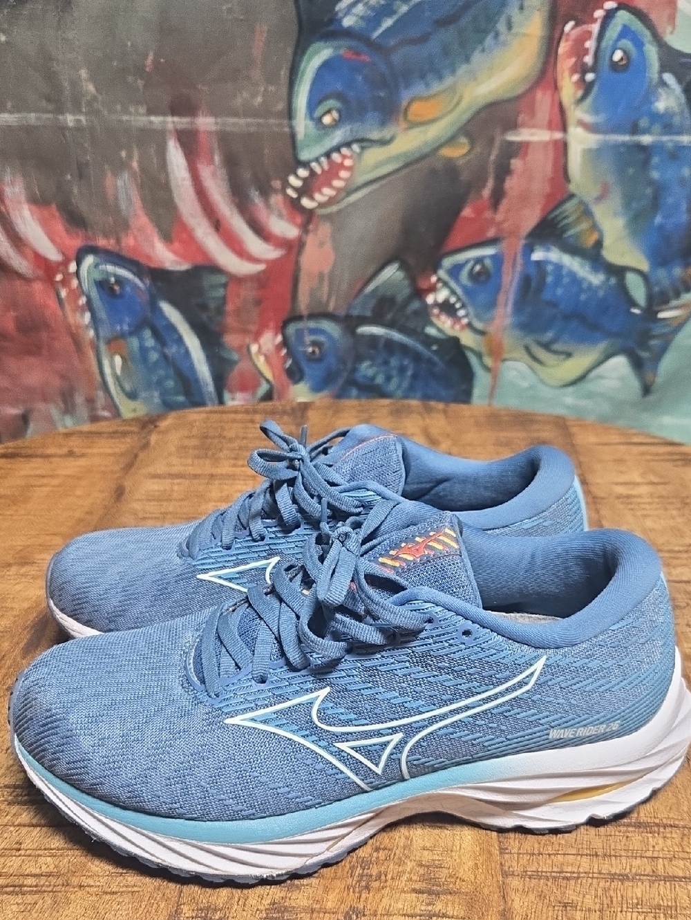 Beautiful Mizuno Wave Rider 26 Blue Running Shoes